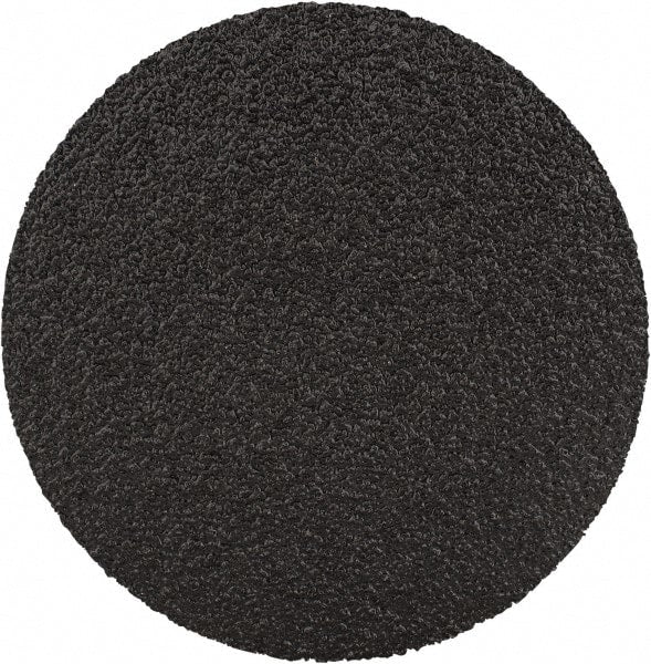 3M - 2" Disc Diam, 80 Grit, Zirconia Alumina Quick Change Disc - Type S Attaching System, Coated, Black, Medium Grade, 25,000 RPM, 501C Series - Exact Tooling