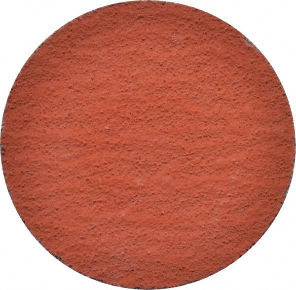 3M - 2" Disc Diam, 100 Grit, Ceramic Quick Change Disc - Type S Attaching System, Coated, Orange, Fine Grade, 25,000 RPM, 777F Series - Exact Tooling