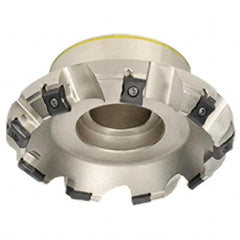 Iscar - 120mm Cut Diam, 32mm Arbor Hole, 7.5mm Max Depth of Cut, 45° Indexable Chamfer & Angle Face Mill - 12 Inserts, LN.. 1506.. Insert, Left Hand Cut, 12 Flutes, Series TangMill - Exact Tooling