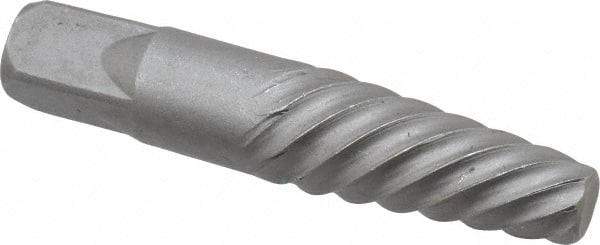 Interstate - Spiral Flute Screw Extractor - #7 Extractor for 7/8 to 1-1/8" Screw, 4-1/8" OAL - Exact Tooling