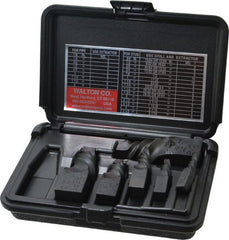 Walton - 6 Piece Spiral Flute Screw Extractor Set - Screw Range 3/8 to 1-3/4" - Exact Tooling