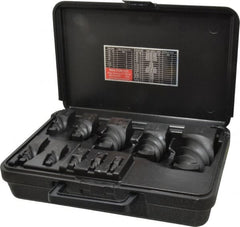 Walton - 10 Piece Spiral Flute Screw Extractor Set - Screw Range 3/8 to 1" - Exact Tooling