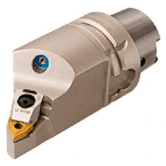 Iscar - Right Hand Cut, Size HSK A63, WN.. Insert Compatiblity, Internal or External Modular Turning & Profiling Cutting Unit Head - 25mm Ctr to Cutting Edge, 110mm Head Length, Through Coolant, Series Multi-Wedge - Exact Tooling