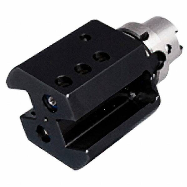 Iscar - Right Hand Cut, HSK63A Modular Connection, Square Shank Lathe Modular Clamping Unit - Through Coolant - Exact Tooling