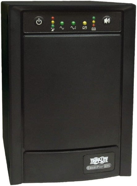 Tripp-Lite - 15 Amp, 1,500 VA, Tower Mount Line Interactive Backup Uninterruptible Power Supply - Backup 8 min with Full Load & 13 min with Half Load, 120 VAC Input & Output, 900 Watt Output, 1 Phases, 6 Outlets - Exact Tooling