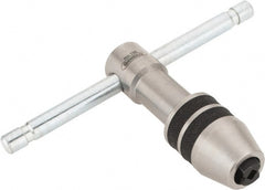 General - 1/4 to 1/2" Tap Capacity, T Handle Tap Wrench - 3-3/4" Overall Length - Exact Tooling