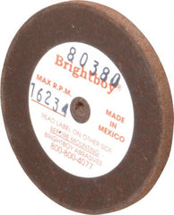 Cratex - 2" Diam x 1/8" Hole x 1/8" Thick, 46 Grit Surface Grinding Wheel - Coarse Grade - Exact Tooling