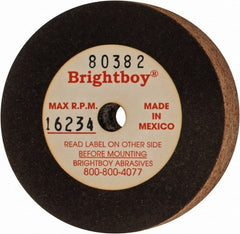 Cratex - 2" Diam x 1/4" Hole x 1/2" Thick, 46 Grit Surface Grinding Wheel - Coarse Grade - Exact Tooling