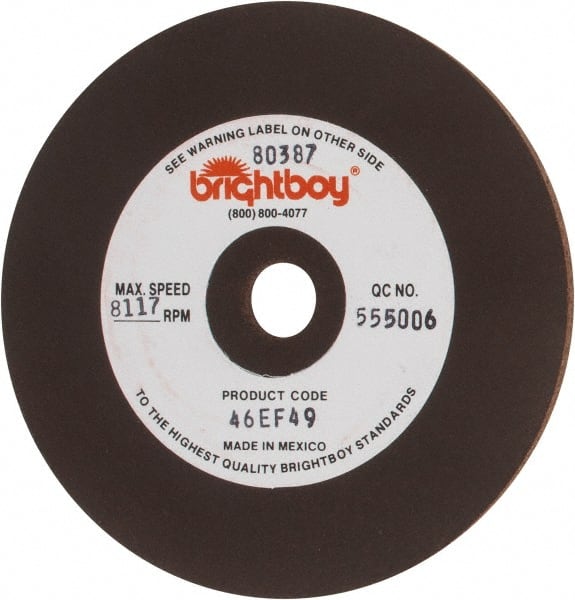 Cratex - 4" Diam x 1/2" Hole x 1/8" Thick, 46 Grit Surface Grinding Wheel - Coarse Grade - Exact Tooling