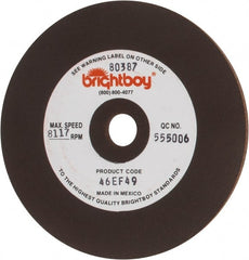 Cratex - 4" Diam x 1/2" Hole x 1/8" Thick, 46 Grit Surface Grinding Wheel - Coarse Grade - Exact Tooling