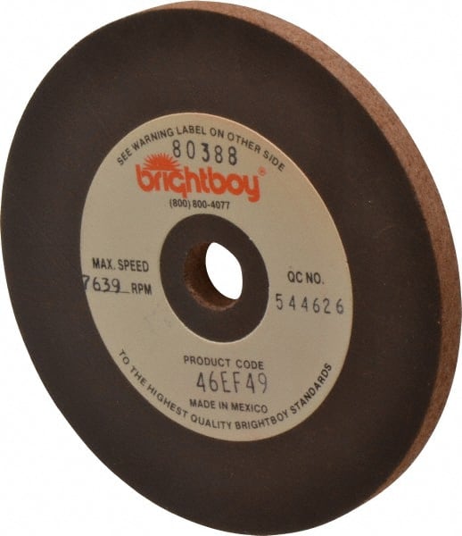 Cratex - 4" Diam x 1/2" Hole x 1/4" Thick, 46 Grit Surface Grinding Wheel - Coarse Grade - Exact Tooling