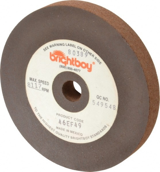 Cratex - 4" Diam x 1/2" Hole x 1/2" Thick, 46 Grit Surface Grinding Wheel - Coarse Grade - Exact Tooling