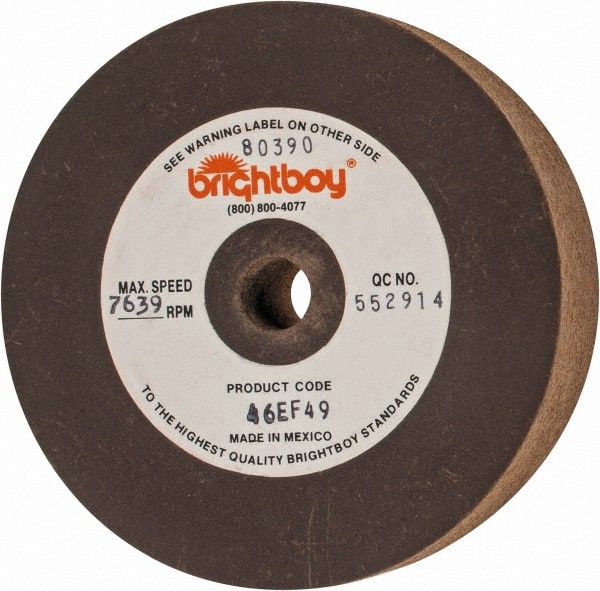 Cratex - 4" Diam x 1/2" Hole x 1" Thick, 46 Grit Surface Grinding Wheel - Coarse Grade - Exact Tooling