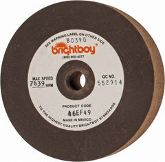 Cratex - 4" Diam x 1/2" Hole x 1" Thick, 46 Grit Surface Grinding Wheel - Coarse Grade - Exact Tooling