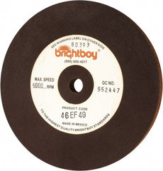 Cratex - 6" Diam x 1/2" Hole x 1/2" Thick, 46 Grit Surface Grinding Wheel - Coarse Grade - Exact Tooling