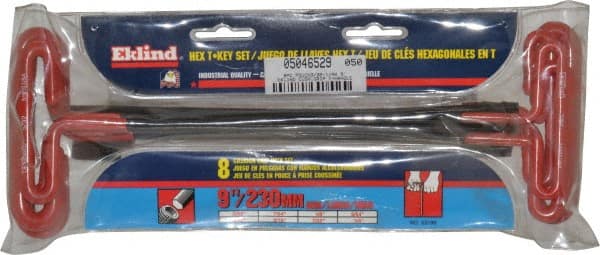 Eklind - 8 Piece T-Handle Hex Key Set - Exact Tooling