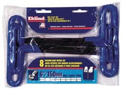 Eklind - 8 Piece T-Handle Hex Key Set - Exact Tooling
