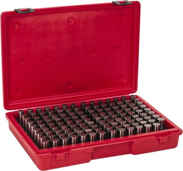 Value Collection - 125 Piece, 0.626-0.75 Inch Diameter Plug and Pin Gage Set - Plus 0.0002 Inch Tolerance, Class ZZ - Exact Tooling