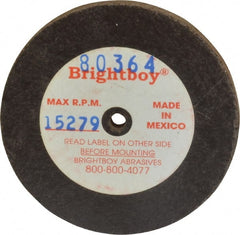 Cratex - 2" Diam x 1/8" Hole x 1/8" Thick, 46 Grit Surface Grinding Wheel - Coarse Grade - Exact Tooling