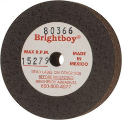 Cratex - 2" Diam x 1/4" Hole x 1/2" Thick, 46 Grit Surface Grinding Wheel - Coarse Grade - Exact Tooling