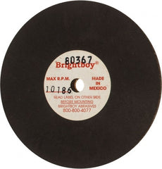 Cratex - 3" Diam x 1/4" Hole x 1/8" Thick, 46 Grit Surface Grinding Wheel - Coarse Grade - Exact Tooling