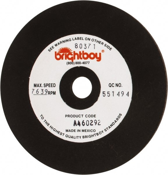 Cratex - 4" Diam x 1/2" Hole x 1/8" Thick, 46 Grit Surface Grinding Wheel - Coarse Grade - Exact Tooling