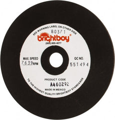 Cratex - 4" Diam x 1/2" Hole x 1/8" Thick, 46 Grit Surface Grinding Wheel - Coarse Grade - Exact Tooling