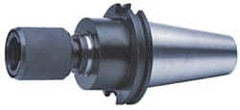 Accupro - CAT40 Taper Shank Tension & Compression Tapping Chuck - 5/16 to 7/8" Tap Capacity, 5.63" Projection, Size 2 Adapter, Quick Change - Exact Tooling