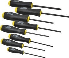 Bondhus - 8 Piece, 7/64 to 5/16" Ball End Hex Driver Set - Comes in Vinyl Pouch - Exact Tooling