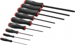 Bondhus - 9 Piece, 1.5 to 10mm Ball End Hex Driver Set - Comes in Vinyl Pouch - Exact Tooling