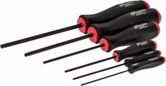 Bondhus - 6 Piece, 1.5 to 5mm Ball End Hex Driver Set - Comes in Vinyl Pouch - Exact Tooling