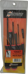 Bondhus - 7 Piece, 1.27 to 5mm Ball End Hex Driver Set - Comes in Vinyl Pouch - Exact Tooling