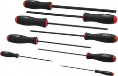 Bondhus - 8 Piece, 2 to 10mm Ball End Hex Driver Set - Comes in Vinyl Pouch - Exact Tooling