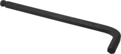 Bondhus - 3/8" Hex, Long Arm, Ball End Hex Key - 6-45/64" OAL, Protanium High Torque Steel, Inch System of Measurement - Exact Tooling