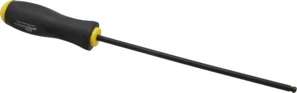 Bondhus - 1/4" Hex Ball End Driver - 9" Blade Length, Cushion Grip Handle, 349mm OAL - Exact Tooling