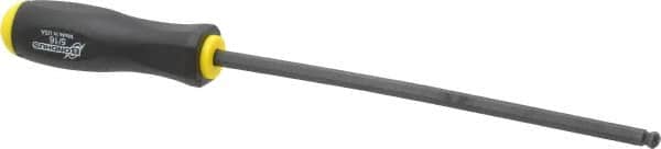 Bondhus - 5/16" Hex Ball End Driver - 9-1/2" Blade Length, Cushion Grip Handle, 364mm OAL - Exact Tooling