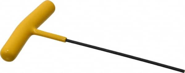 Bondhus - 3/32" Hex, T-Handle Cushion Grip, Hex Key - 4" OAL, Protanium High Torque Steel, Inch System of Measurement - Exact Tooling