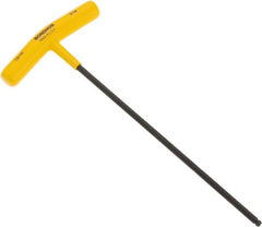 Bondhus - 3/16" Hex, T-Handle Cushion Grip, Ball End Hex Key - 9-13/64" OAL, Protanium High Torque Steel, Inch System of Measurement - Exact Tooling