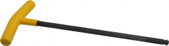Bondhus - 3/8" Hex, T-Handle Cushion Grip, Ball End Hex Key - 10-51/64" OAL, Protanium High Torque Steel, Inch System of Measurement - Exact Tooling