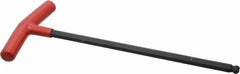 Bondhus - 10mm Hex, T-Handle Cushion Grip, Ball End Hex Key - 307mm OAL, Protanium High Torque Steel, Metric System of Measurement - Exact Tooling