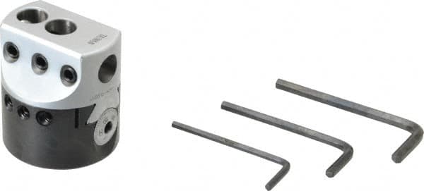 Accupro - 2" Body Diam, Manual Offset Boring Head - 1/2" Bar Hole Diam - Exact Tooling
