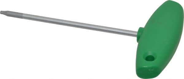 Wiha - T9 Standard Torx Key - Flag-Style, 3.94" Length Under Head, 100mm OAL - Exact Tooling