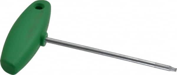 Wiha - T10 Standard Torx Key - Flag-Style, 3.94" Length Under Head, 100mm OAL - Exact Tooling