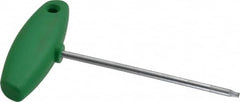 Wiha - T10 Standard Torx Key - Flag-Style, 3.94" Length Under Head, 100mm OAL - Exact Tooling