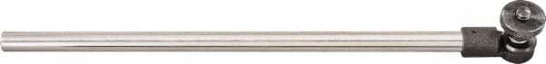 Starrett - 3/8 x 9-1/2 Inch, Drop Indicator Gage Holding Rod - For Use with 657 Series Holders - Exact Tooling