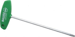 Wiha - T30 Standard Torx Key - Flag-Style, 7-7/8" Length Under Head, 200mm OAL - Exact Tooling