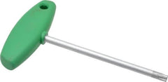 Wiha - T45 Standard Torx Key - Flag-Style, 5.91" Length Under Head, 150mm OAL - Exact Tooling