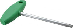 Wiha - T50 Standard Torx Key - Flag-Style, 5.91" Length Under Head, 150mm OAL - Exact Tooling
