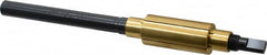 Made in USA - 7-1/4" Length x 15/16" Diam Through Hole Barrel Lap - 1/2" Arbor Diam, 3" Barrel Length, Eccentric Slot - Exact Tooling