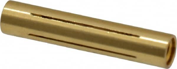 Made in USA - 1/4" Diam Through Hole Barrel Cylinder - 1-1/4" Barrel Length, Eccentric Slot - Exact Tooling